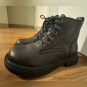 Black Combat Winter Shoes